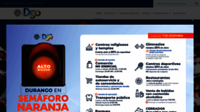 What Durango.gob.mx website looked like in 2020 (3 years ago)
