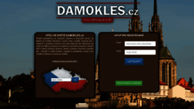 What Damokles.cz website looked like in 2020 (3 years ago)