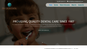 What Drycreekdental.com website looked like in 2020 (3 years ago)