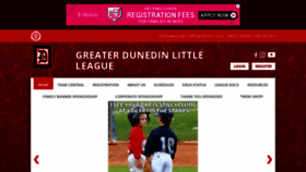 What Dunedinlittleleague.com website looked like in 2020 (3 years ago)