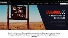 What Durango.com website looked like in 2020 (3 years ago)