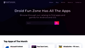 What Droidfunzone.com website looked like in 2020 (3 years ago)