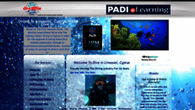 What Dive-in-limassol.com website looked like in 2020 (3 years ago)