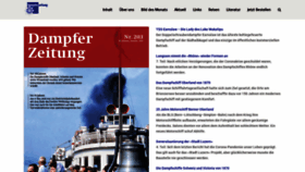 What Dampferzeitung.ch website looked like in 2020 (3 years ago)