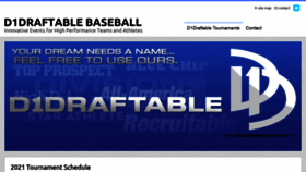 What D1draftableshowcase.com website looked like in 2020 (3 years ago)