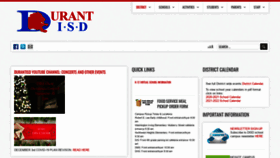 What Durantisd.org website looked like in 2020 (3 years ago)