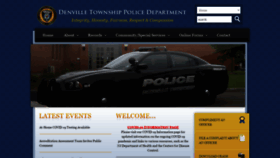What Denvillepolice.org website looked like in 2020 (3 years ago)
