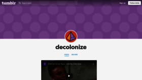 What Decolonize.org website looked like in 2020 (3 years ago)