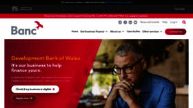 What Developmentbank.wales website looked like in 2020 (3 years ago)