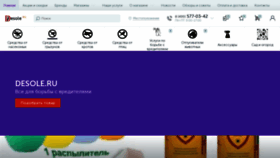 What Desole.ru website looked like in 2020 (3 years ago)