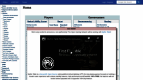 What D20pfsrd.com website looked like in 2020 (5 years ago)