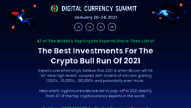 What Digitalcurrencysummit.com website looked like in 2020 (3 years ago)