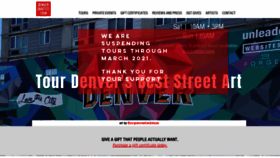 What Denvergraffititour.com website looked like in 2020 (3 years ago)