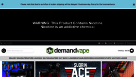 What Demandvape.com website looked like in 2020 (3 years ago)