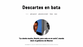 What Descartesenbata.com website looked like in 2020 (3 years ago)