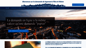 What Demandelogement35.fr website looked like in 2020 (3 years ago)