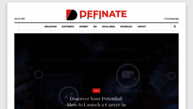 What Definatetech.com website looked like in 2020 (3 years ago)