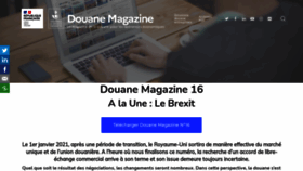 What Douanemagazine.fr website looked like in 2020 (3 years ago)