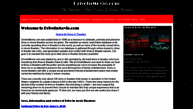 What Driveinmovie.com website looked like in 2020 (3 years ago)
