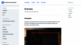 What Docs.proxyman.io website looked like in 2020 (4 years ago)