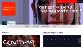 What Dermato-info.fr website looked like in 2020 (3 years ago)