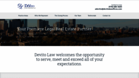 What Devitolawoffices.com website looked like in 2020 (3 years ago)