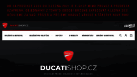 What Ducatishop.cz website looked like in 2020 (3 years ago)