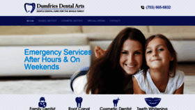 What Dumfries-dentalarts.com website looked like in 2020 (3 years ago)