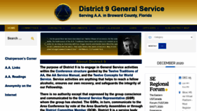 What District9aa.org website looked like in 2020 (3 years ago)