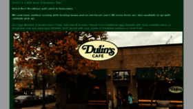 What Dulinscafe.com website looked like in 2021 (3 years ago)