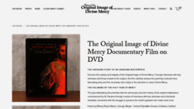 What Divinemercyfilm.com website looked like in 2021 (3 years ago)