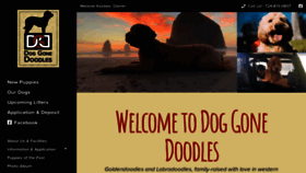 What Doggonedoodles.com website looked like in 2021 (3 years ago)