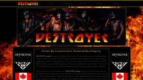What Destroyercanada.com website looked like in 2021 (3 years ago)