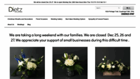 What Dietzfallsflorist.com website looked like in 2021 (3 years ago)