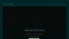 What Danceextensionproject.com website looked like in 2021 (5 years ago)