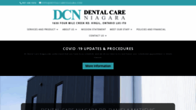 What Dentalcareniagara.com website looked like in 2021 (3 years ago)