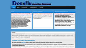 What Dorafin.pl website looked like in 2021 (3 years ago)