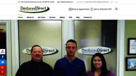 What Denturesdirect.ca website looked like in 2021 (3 years ago)
