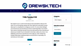 What Drewsk.tech website looked like in 2021 (3 years ago)