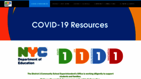 What District1nyc.com website looked like in 2021 (3 years ago)