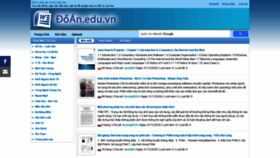What Doan.edu.vn website looked like in 2021 (3 years ago)