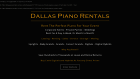 What Dallaspianorentals.com website looked like in 2021 (3 years ago)