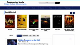 What Documentarymania.com website looked like in 2021 (3 years ago)
