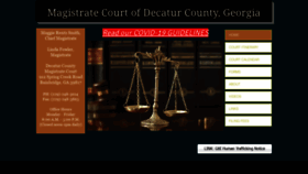 What Decaturcountymagistrate.com website looked like in 2021 (3 years ago)