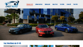 What Dailyauto.vn website looked like in 2021 (3 years ago)