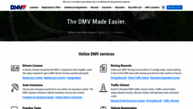 What Dmv.com website looked like in 2021 (5 years ago)