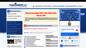 What Diemthi.tuyensinh247.com website looked like in 2021 (3 years ago)