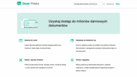 What Docer.pl website looked like in 2021 (3 years ago)