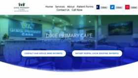 What Dixieprimarycare.com website looked like in 2021 (3 years ago)