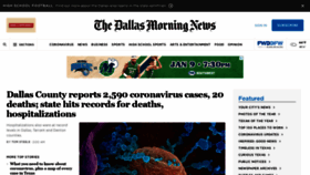 What Dallasnews.com website looked like in 2021 (3 years ago)